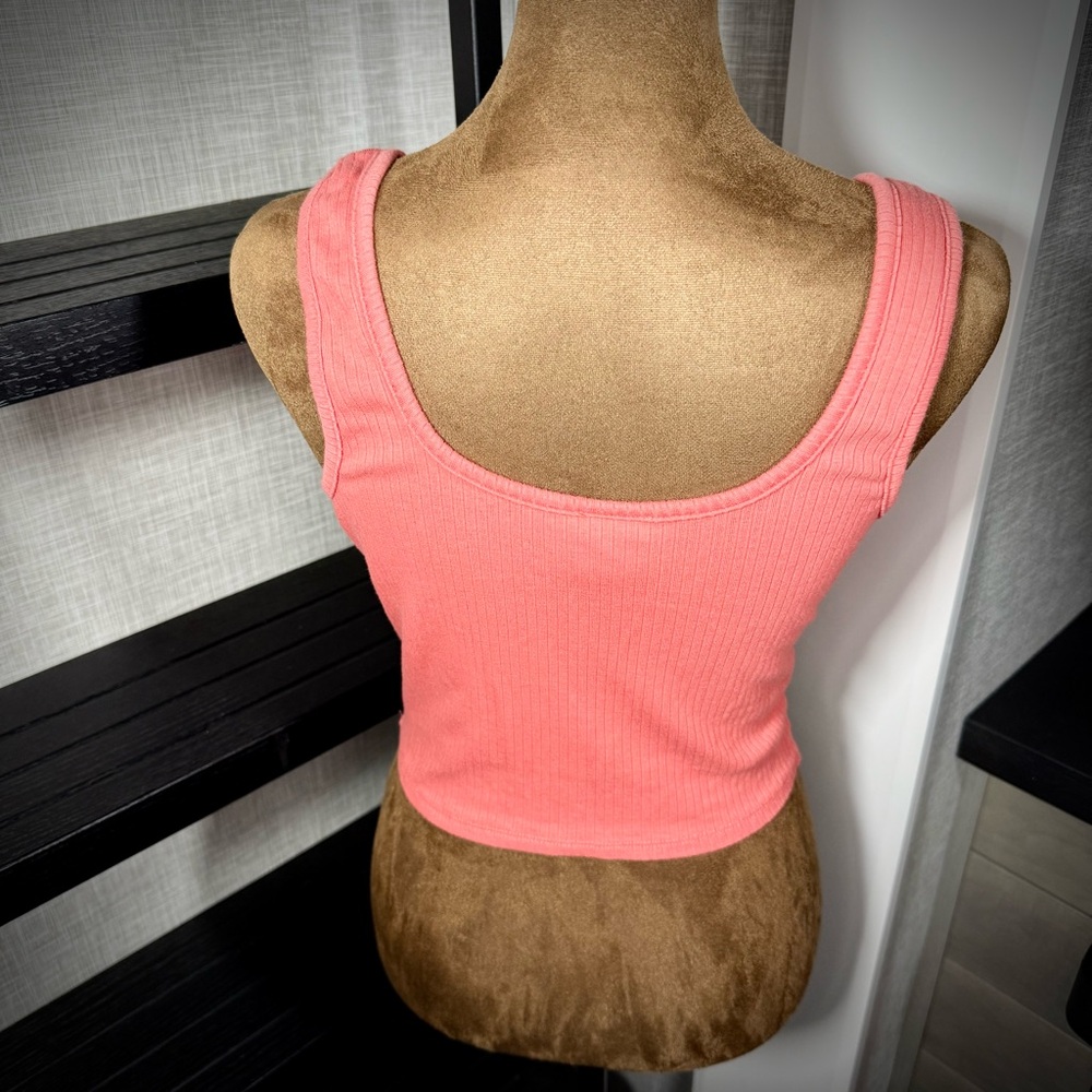 Destined Coarl Ribbed Crop Tank Size Large - Picture 5 of 5